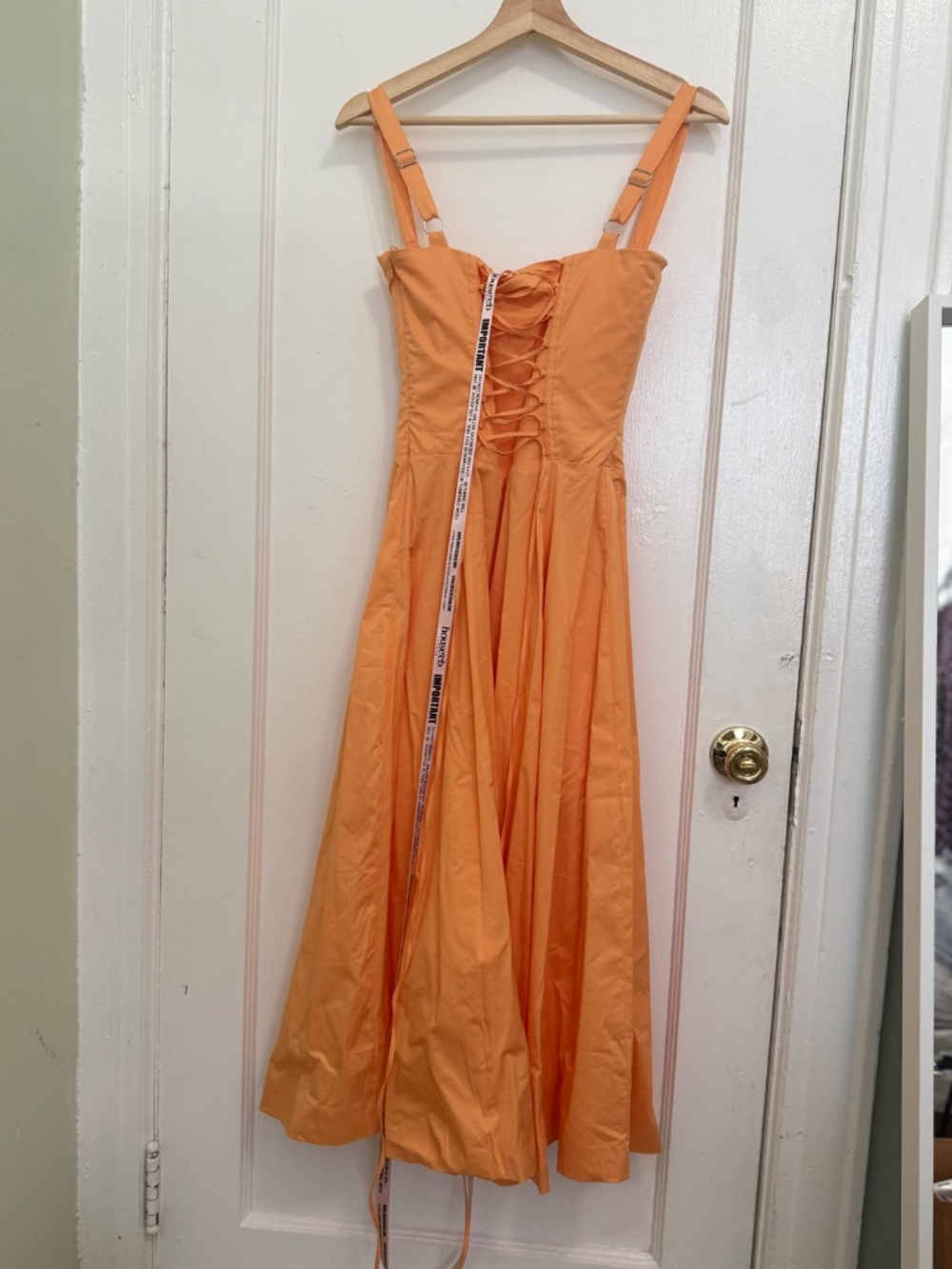 Brand New with Tags - House of CB Carmen Dress - Creamsicle Orange - Size Small! - Picture 5 of 10